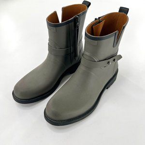 Rag & Bone Moto Rubber Rain Boots EU 40 US 9.5 Black Gray Waterproof